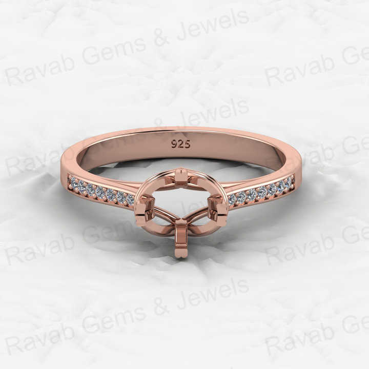 Top Quality Solid 925 Sterling Silver Clad Shank Semi Mount Blank Setting Ring Good for Ashes & Resin Work Breastmilk Jewelry