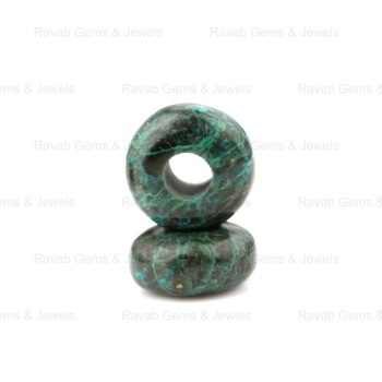 Top Quality Natural Smooth Green Chrysocolla Quartz Gemstone Beads 14x8mm Rondell 5mm Big Hole Loose Direct for Jewelry Making