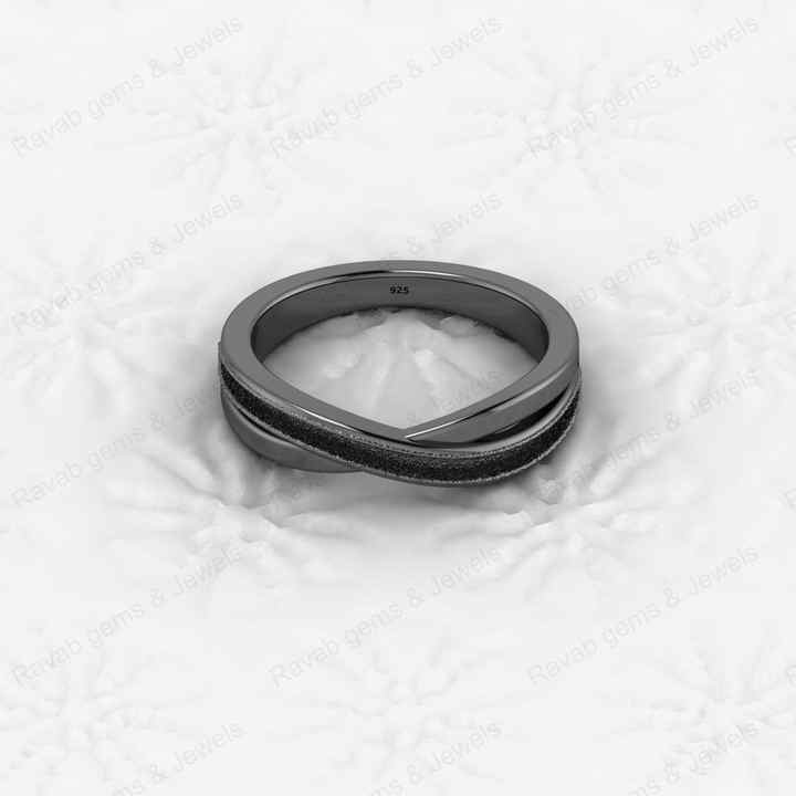 Best Quality Solid 925 Sterling Silver Crossover Channel Setting 3mm Semi Mount Blank Setting Ring Good for Ashes & Resin Work