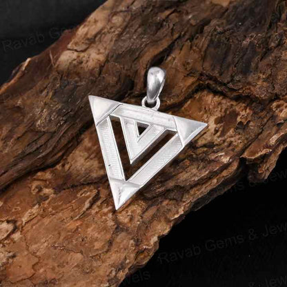 High Quality 925 Silver 25mm Double Triangle Blank Bezel Setting For Pour Resin Horse Hair Good Luck Keepsake Breastmilk Jewelry