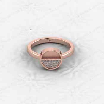 High Quality Genuine Silver Jewelry Components Half Round Semi Mount Blank Setting Ring Ornament for Women