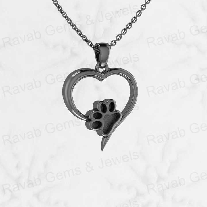 Pure 925 Silver Heart With Baby Dog Paw Blank Bezel 26x20mm Charm Pendant Setting Good for Resin & Ashes Work Breastmilk Jewelry