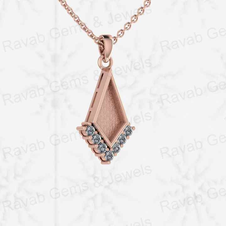 Solid 925 Sterling Silver 6x12mm Semi Mount Blank Bezel Charm Pendant With Setting for Ashes & Resin Breastmilk Zircon Jewelry