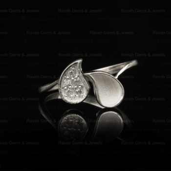 Top Quality 925 Sterling Silver Quotation Mark Semi Mount Ring Genuine CZ Set With Resin Ashes Jewelry Findings & Components