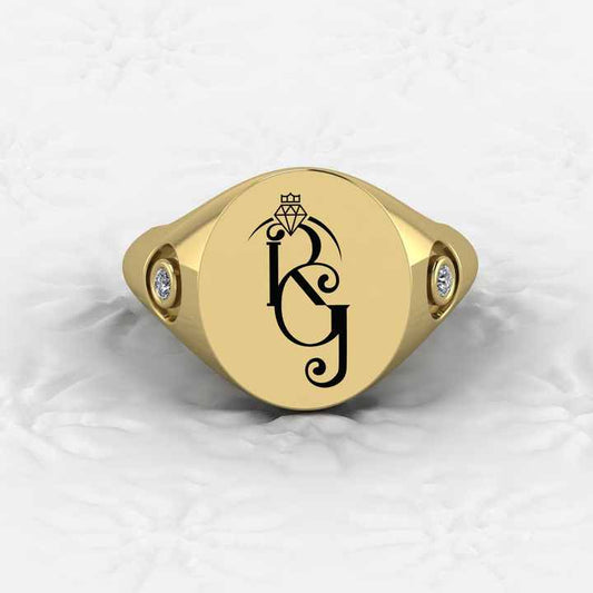Best Selling Men's Personalized 925 Sterling Silver Signet Ring Custom Name Logo Engraved Diamond Stone for Wedding Fine Jewelry