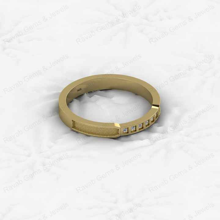 Genuine 925 Sterling Silver Round Semi Mounts 2mm Half Eternity Ring Good for Resin Breastmilk Ashes Jewelry Findings Components