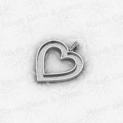 New Arrival 925 Sterling Silver 30x30mm Heart Semi Mount Blank Pendant Good Resin Work Memorial Jewelry Findings Components
