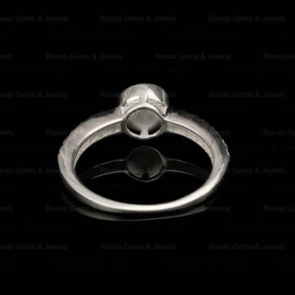 Best Selling Wholesale Silver 6mm Round Zircon Half Eternity Semi Mount Blank Setting Ring for Keepsake Breastmilk DIY Jewelry