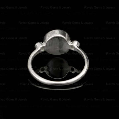 Top Selling 925 Silver 8mm Round Cup Zircon Semi Mount Blank Bezel Setting Empty Ring Good for Gemstone & Resin Ashes Jewelry