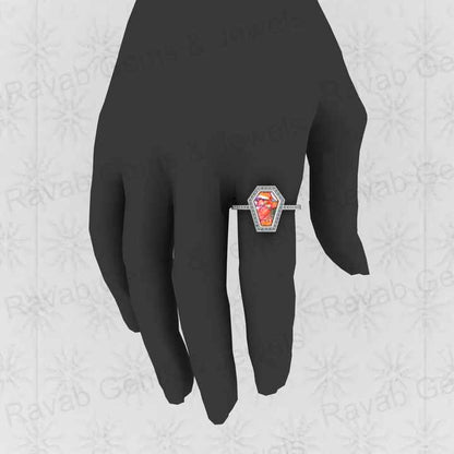 Top Selling Genuine 925 Silver Mix Oyster Copper Mohave Turquoise Gemstone Bezel Sating Coffin Designer Ring for Women Jewelry