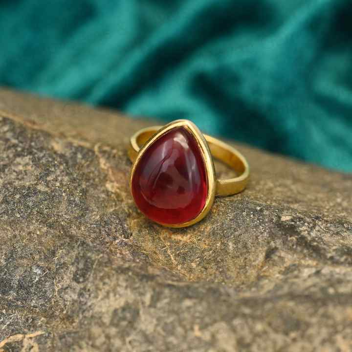 New Arrival Solid 925 Sterling Silver Pink Tourmaline Quartz Cabochon 10x14mm Bezel Setting 18k Gold Filled Fine Ring for Women