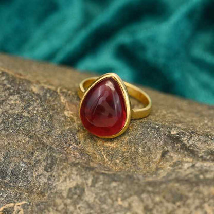 New Arrival Solid 925 Sterling Silver Pink Tourmaline Quartz Cabochon 10x14mm Bezel Setting 18k Gold Filled Fine Ring for Women