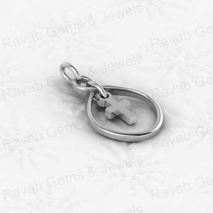 Top Quality Genuine Solid 925 Sterling Silver 13x25mm Chris Cross Pendant Charm Necklace Valentine Gift Engagement Fine Jewelry