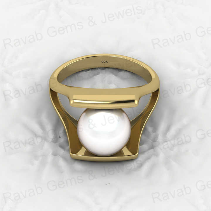 Top Quality Genuine 925 Sterling Silver 10mm Fresh Water of Pearl Floral Open Band Wedding Wear Ring for Women Fine Jewelry