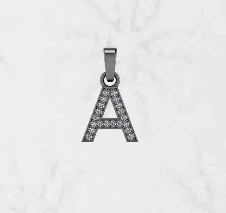 Genuine 925 Sterling Silver Diamond Zircon Personalized Alphabet a Initial Letter Charm Pendant Necklace With Chain Fine Jewelry