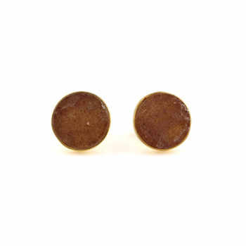 Top Quality Solid 925 Sterling Silver Pink Strawberry Quartz 9mm Round Bezel Stud Earring for Women Fine Handmade Jewelry