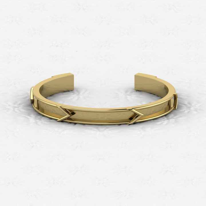 Solid 925 Silver Adjustable Cuff Bangle 4.5mm Arrow Design Semi Mount Blank Setting for Breastmilk Jewelry Resin Work & Ashes