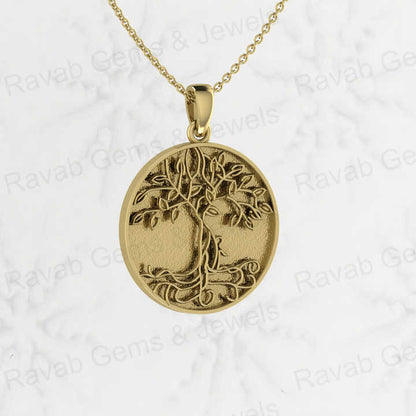 Genuine 925 Silver 25mm Circle Celtic Tree of Life Embossed Semi Mounting Charm Pendant Setting for Resin & Ashes Work Jewelry