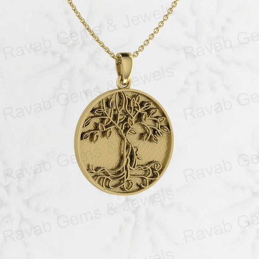 Genuine 925 Silver 25mm Circle Celtic Tree of Life Embossed Semi Mounting Charm Pendant Setting for Resin & Ashes Work Jewelry