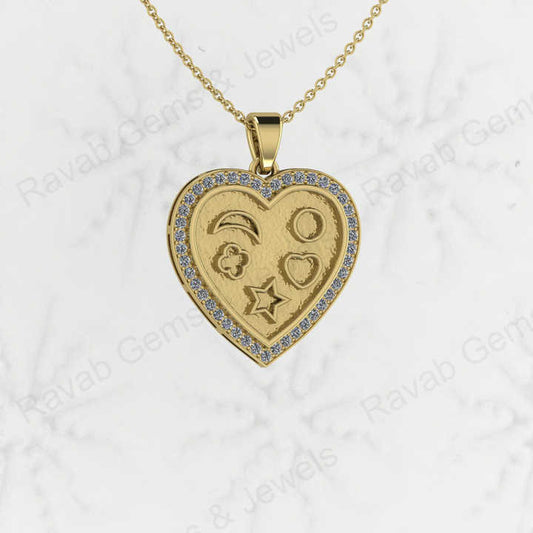 Best Selling Genuine 925 Sterling Silver 25mm Heart Clover CZ Charm Pendant Semi Mount Blank Setting Good for Resin DIY Jewelry