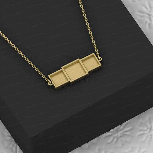 Awesome 925 Silver Semi Mount Charm Pendant Setting 10mm 8mm Square Bezel Cup Chain Resin Ashes Work Jewelry Findings Components
