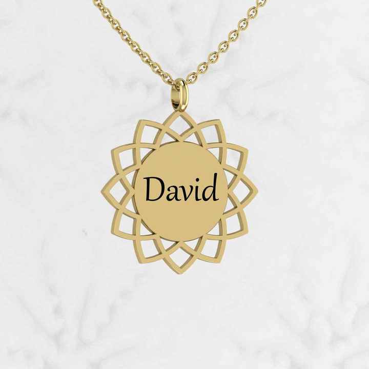 Top Quality Genuine Solid 925 Sterling Silver 21mm Flower of Life Sunflower Pendant Personalized Nature Lover Necklace Jewelry