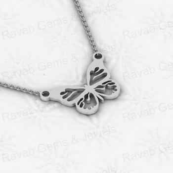 Best Gift 925 Sterling Silver 16x28mm Butterfly Design Gold Plated Zircon High Quality Fine Pendants Charms Jewelry Keepsake