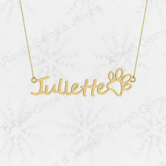 Christmas Sale Solid 925 Sterling Silver Personalized Name Necklace Cursive Name Fine Handmade Pendant With 18 Inch Chain