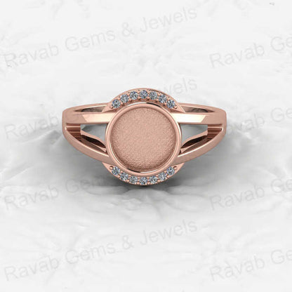 Best Quality 925 Silver 8mm Blank Bezel Cup Braided Ring Cabochon Setting CZ DIY Breast Milk Jewelry Findings Premium Components