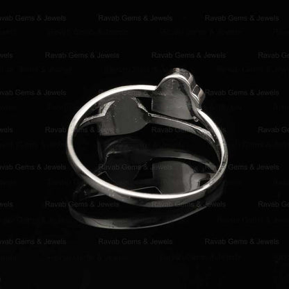 High Quality 925 Sterling Silver 5mm Double Heart Semi Mount Blank Bezel Setting Ring Good for Keepsake Breastmilk DIY Jewelry