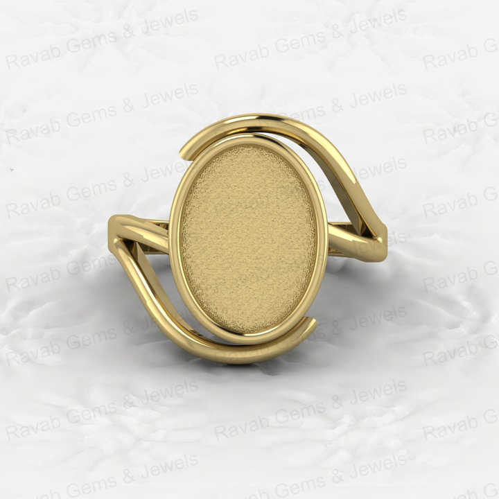 Genuine 925 Sterling Silver Bezel Cup Semi Mount Ring 10x14mm Oval Blank Stone Setting Resin Ashes Keepsake Breastmilk Jewelry