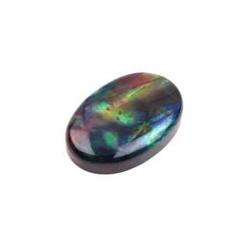 Hot Selling Oval Smooth Cut Large Loose Gemstone Abalone Shell 20x30mm Flat Back Cabochons for Making Jewelry Quartz Stone