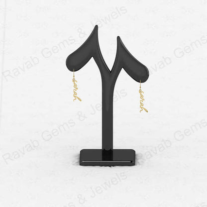 Top Quality Solid 925 Sterling Silver Custom Name Personalized Your Own Fine Earrings Women Minimalist Jewelry