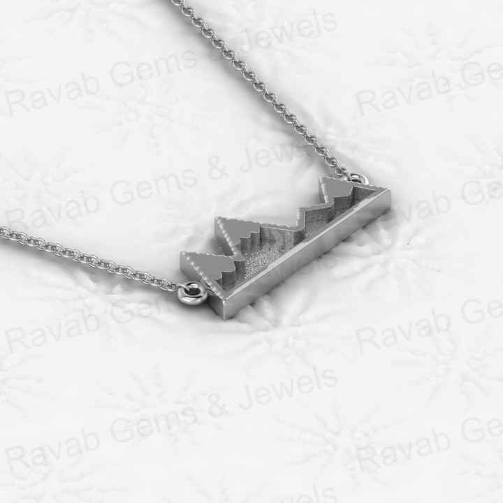 Best Selling Personalized Custom Name Genuine 925 Sterling Silver 20x44mm Blank Base Charm Pendant Setting for Keepsake Jewelry (Copy)