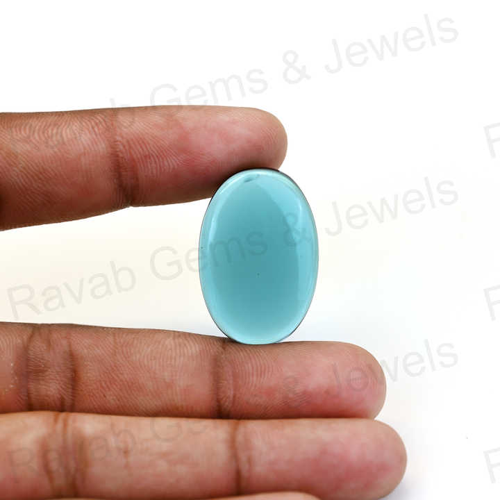 Super Premium Quality 20x30mm London Blue Topaz Quartz Cabochons High-Polished Fine Gemstone Smooth Oval Shape Jewelry Making