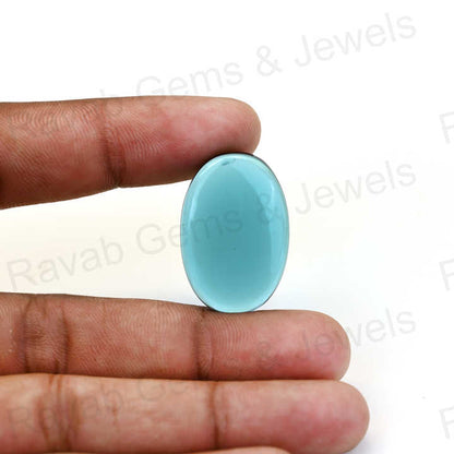 Super Premium Quality 20x30mm London Blue Topaz Quartz Cabochons High-Polished Fine Gemstone Smooth Oval Shape Jewelry Making