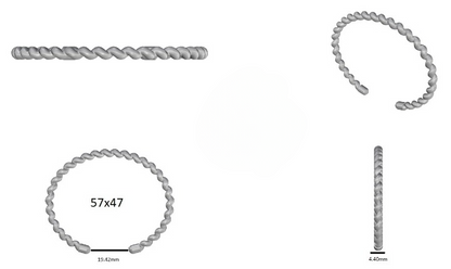 New Arrival Solid 925 Sterling Silver 18k Gold Plated Attractive Croissant Bracelet 57x47mm CZ Bracelet for Men's Jewelry