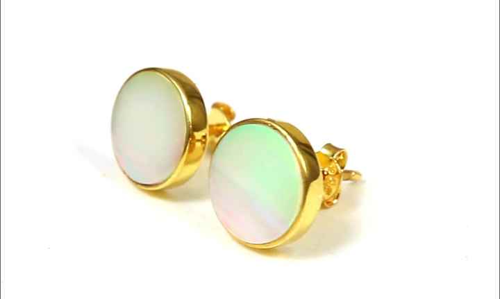 High Quality 925 Sterling Silver Handmade Fine Stud Earrings 10mm Solid Synthetic Multi Fire Opal Gemstone Birthday Gift for