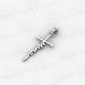 Best Quality 925 Solid Sterling Silver 14x38mm Christian Cross Pendant Attractive Personalized Friend Fine Pendants Charms