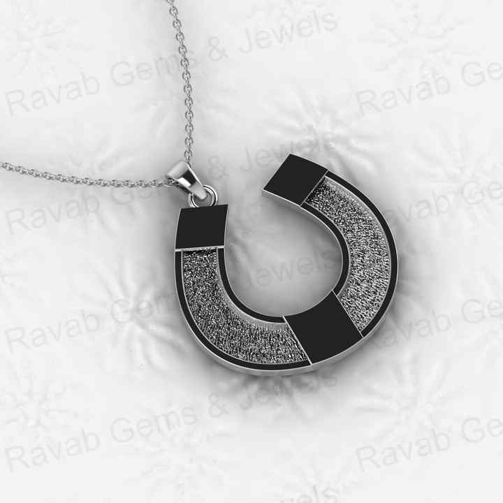 Genuine 925 Silver Horseshoe Semi Mounting Charm Pendant Setting for Resin Breastmilk Ashes Memorial Jewelry Findings Components