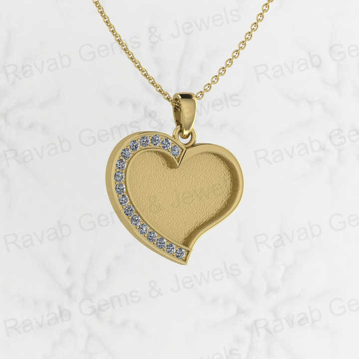 New Arrival 925 Sterling Silver Heart Charm Pendant Zircon 18" Chain Semi Mount Blank Setting DIY CZ Jewelry Findings Components