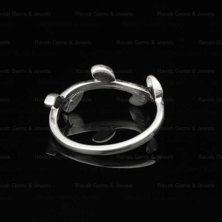 Hot Selling Keepsake Breastmilk DIY Jewelry 925 Silver 2x4mm Marquise Leaf Branch Design Semi Mount Blank Bezel Setting Ring