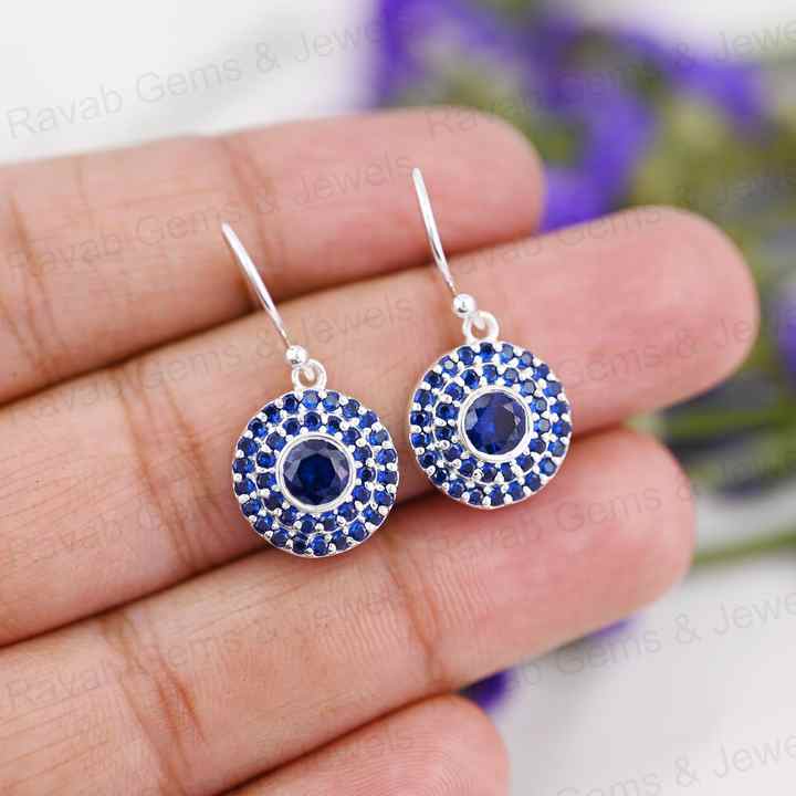 Copper Amazonite Round Silver Stud Earring, 925 Sterling Silver Earring, Both Side Flat Amazonite Earring, Best Quality Earring For Her (Copy)