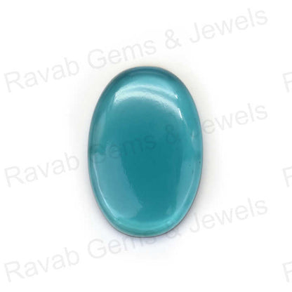 Super Premium Quality 20x30mm London Blue Topaz Quartz Cabochons High-Polished Fine Gemstone Smooth Oval Shape Jewelry Making