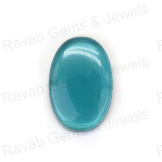 Super Premium Quality 20x30mm London Blue Topaz Quartz Cabochons High-Polished Fine Gemstone Smooth Oval Shape Jewelry Making