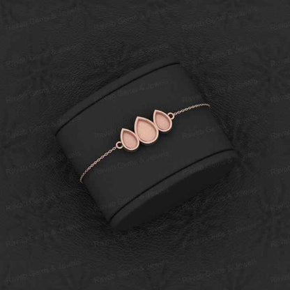 Top Quality Solid 925 Sterling Silver Pear Leaf Design Charm Bracelet Good For Ashes & Resin Work Keepsake Breastmilk Jewelry