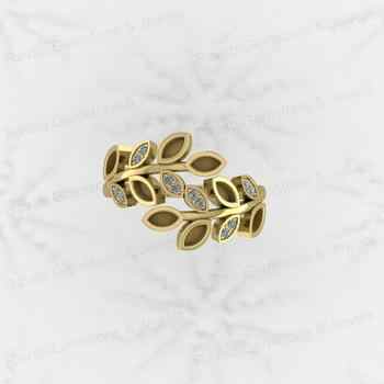 Best Selling 925 Silver Semi Mount Blank Ring Setting 2x4mm Marquise CZ.80 Leaf Design Fine Breastmilk Keepsake Jewelry