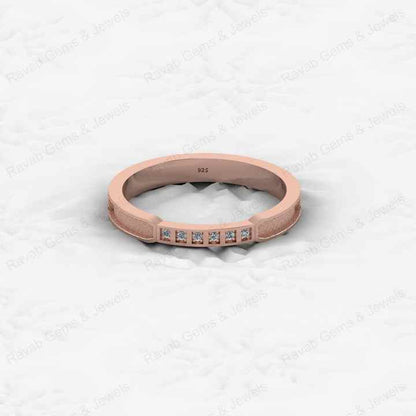 Genuine 925 Sterling Silver Round Semi Mounts 2mm Half Eternity Ring Good for Resin Breastmilk Ashes Jewelry Findings Components