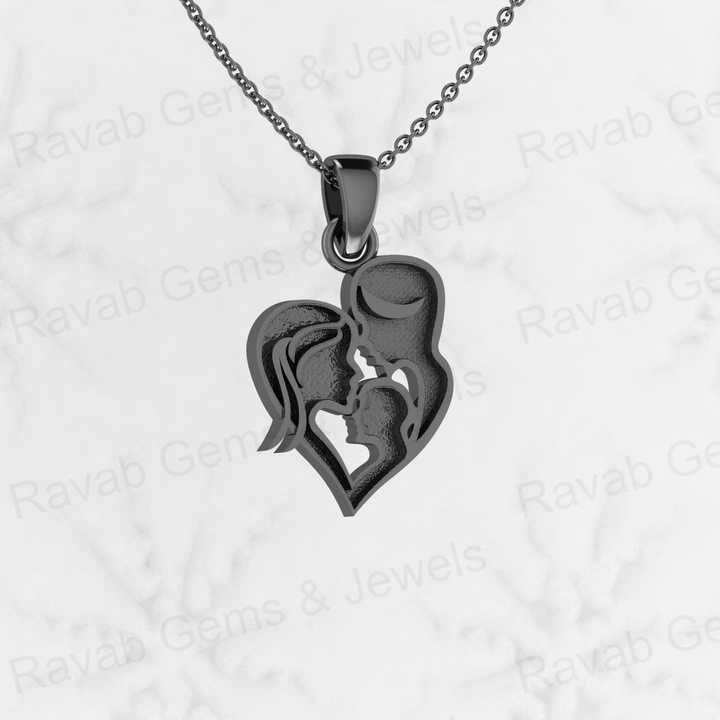 Genuine 925 Sterling Silver 21mm Happy Family Semi Mount Blank Base Charm Pendant Setting for Resin Ashes Work Jewelry Findings