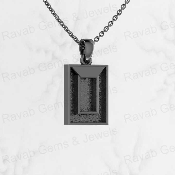 Hot Selling 925 Sterling Silver 12x16mm Mirror Frame Semi Mounting Blank Charm Pendant for Resin & Ashes Work Jewelry Findings